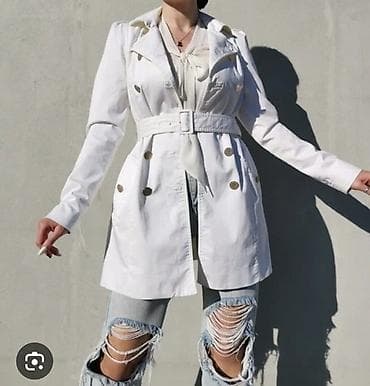 tory burch torbe: Zara Basic ženski mantil - Model: klasični trench, dvoredno kopčanje — 4