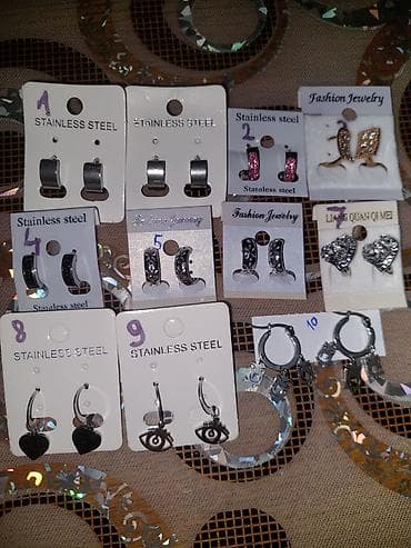 Set minđuša – razni modeli od nerđajućeg čelika Opis: - Kolekcija