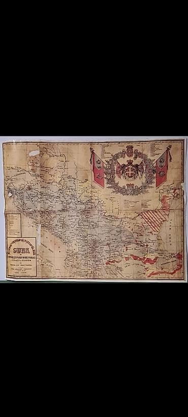 stari srpski cilimi: Istorijsko-etnografska geografska mapa Srba i srpskih (jugoslovenskih) — 2