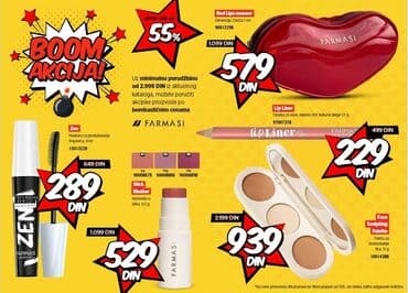 Boom akcija Napravite minimalnu porudžbinu od 2999 DIN iz aktuelnog