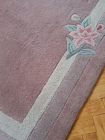 tepih spajdermen: Ručno tufovani tepih sa floralnim motivima - Dimenzije (procena sa — 5