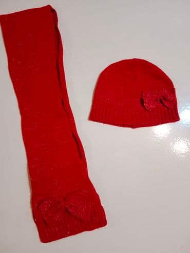 deciji dres crvena zvezda: George komplet šal i kapa za devojčice Veličina realno 110-116 cm bez — 1