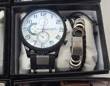 muški kaput: Set: Narukvica, Materijal: Koža — 2