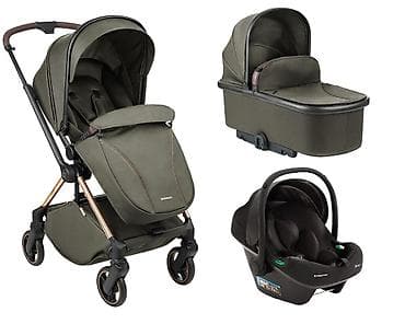 KIKKA BOO Kolica LANAH 3u1 – army green (SKU: KKB21148SET-180) Set