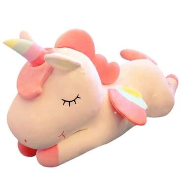 Dečija odeća: Unicorn-jednorog plišani beli,rozi,zeleni i žuti Na jednoj slici sam — 1