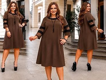 haljina bubamara: 06. MODA ZA PUNIJE DAME 🤎 ✨ Haljina A kroja koja prelepo pada, prati — 4