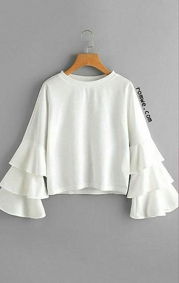 Bluza sa zvono rukavima od tri volana