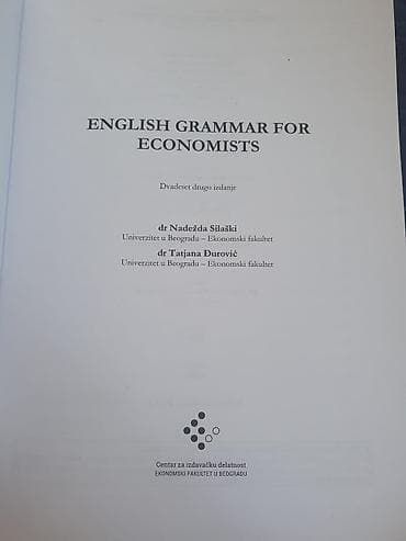 TV i video: ENGLISH GRAMMAR FOR ECONOMISTS – udžbenik - Autorke: dr Nadežda — 2