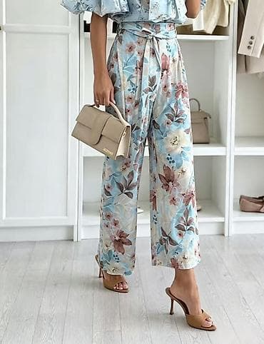 siroke pantalone na pruge: ✅Ženske široke pantalone sa printom
✅1800 din — 4