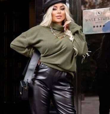 ramax novi sad: Široka rolka Rebrasti pamuk Dužina 74 Cena 1800 ili dve za 2400 Crna — 3