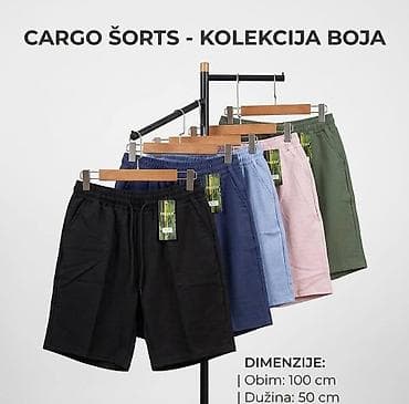 calliope beograd: Šorc sirok sa dzepovima i uckurima,elastican pojas. - Boje : crna — 1