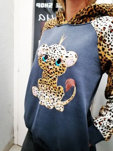 duks sa krznom: S (EU 36), Animal, Print, color - Multicolored — 2