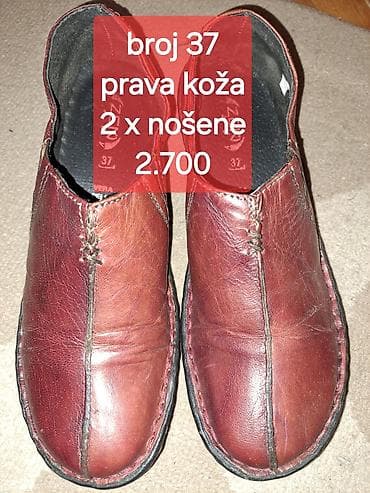 mona kožne tašne: Ženske cipele, broj 37, prava koža, nošene 2 puta — 2