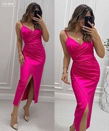 najlepse haljine za svecane prilike: One size, color - Pink, Evening, With the straps — 1