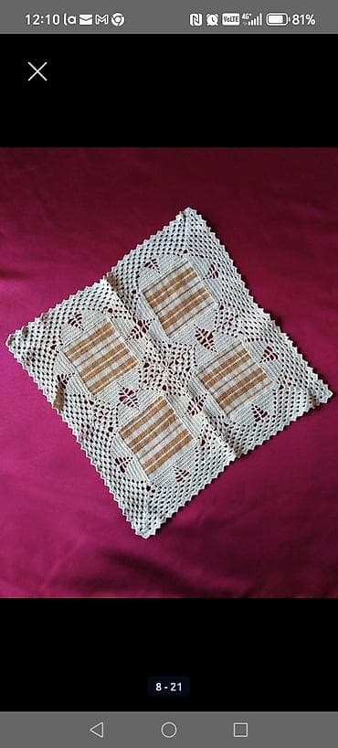 Ručno heklani miljei – različitih oblika i dezena - Materijal