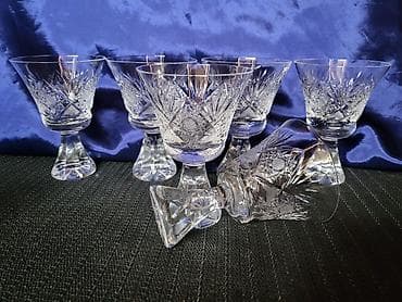 case za mladence uradi sam: Case kristal rucni rad Rogaska Slatina iz 70ih god. Case rucna — 5