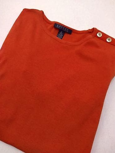 bluze za punije: Ženska pamučna bluza Ralph Lauren velicina M Prekrasna jednobojna — 4