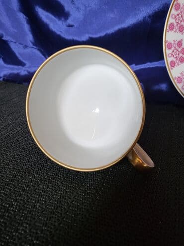 porcelanske solje za caj: Set Lichte porcelan Istocna Nemacka 70te god. Nemacki set radjen — 7