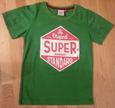 diskver majice cena: SuperDry vintage - super dry zelena majica sa natpisom, vintage je — 1