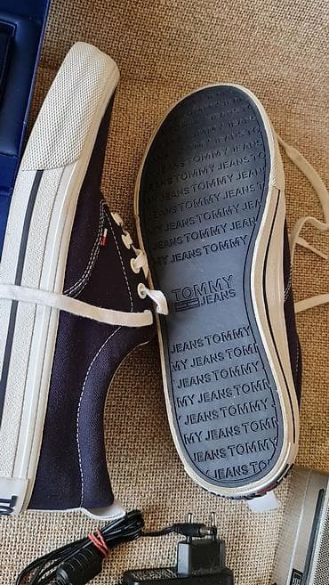 obuca: Tommy Jeans platnene patike – tamnoplave - Model: niskoprofilne — 5