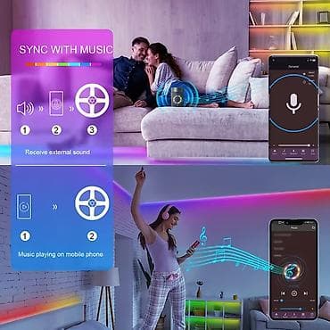 sam u kuci delovi: Led traka 5m 1000din  Led traka 10m 1400din  Led traka 15m — 5