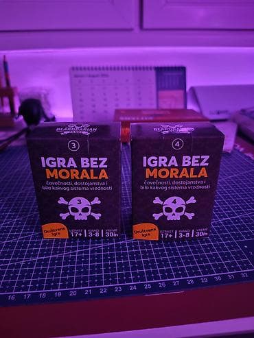 Prodajem 3. i 4. izdanje društvene igre "Igra bez morala". Oba izdanja