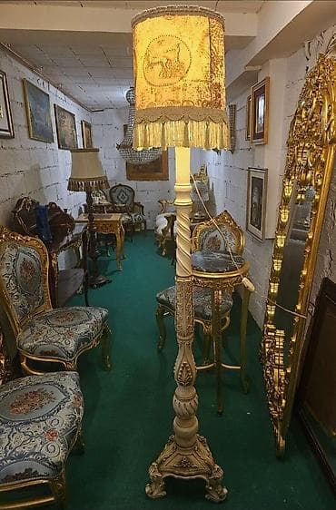 stope za grede uradi sam: Podna lampa u klasičnom/rokoko stilu - Materijal: masivno drvo sa — 3