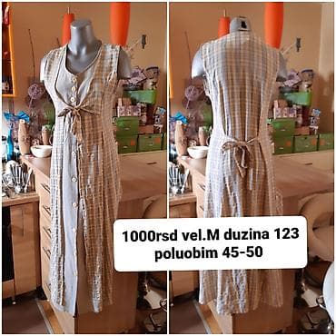 Haljina bez rukava, maxi dužine, sa dugmadima duž cele prednje strane na lalafo.rs Haljina bez rukava, maxi dužine, sa dugmadima duž cele prednje strane