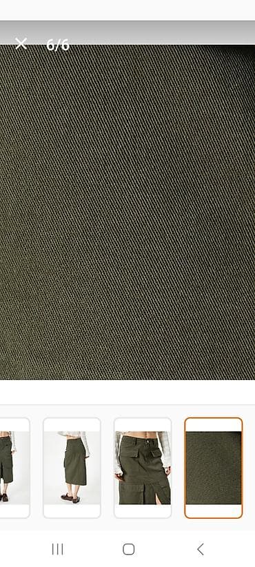 tommy hilfiger d: Nova/samo oprana cargo midi suknja, broj 38, nije debeo pamuk, već — 4