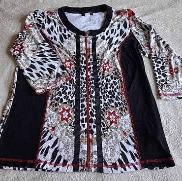 Ženske majice/bluze sa šarama – set - Modeli: 4 različita dizajna. -