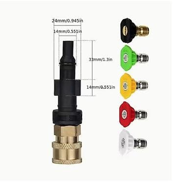 bosch geb 1000 ce: Adapter za prskalice pod pritiskom + set brzih dizni 1/4" — 3
