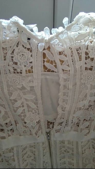 haljine secene ispod grudi: M (EU 38), color - White, Short sleeves — 4