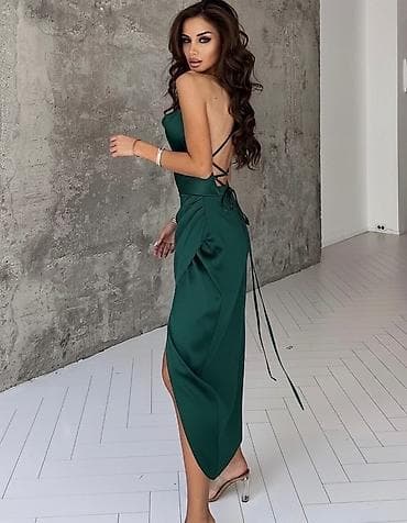 sergio tacchini motion m: 🔥Elegantna prelepa satenska midi haljina sa bretelama po ceni od — 4