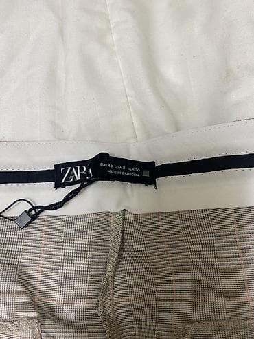 massimo dutti cipele zenske: ZARA ženske elegantne pantalone na kockice (prince of wales/karo) — 4