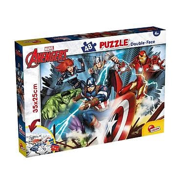 srebrne haljine slike: Slagalica Marvel Avengers 2 u 1 – dvostrana zabava za mališane! - — 1