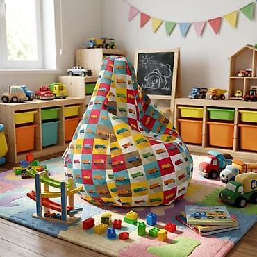 kolevke za bebe: Lazy Bag – Šareni kamioni za dečake (šifra: 202-270) Univerzalni lazy — 1
