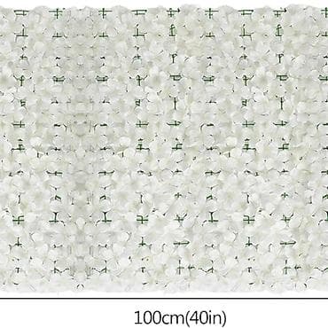 stubovi za protivgradnu mrezu cena: Dekorativna cvetna prostirka/ograda – veštačke hortenzije na mreži - — 2