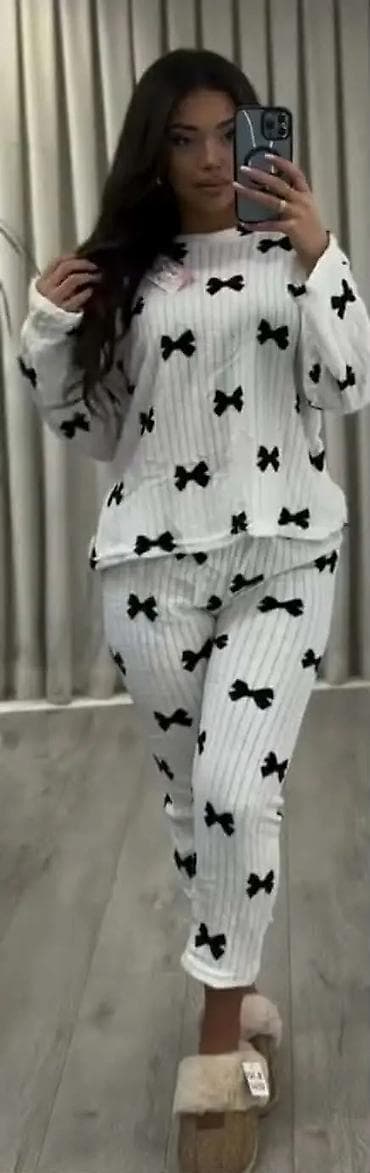 Venčanice i aksesoari: Ženske pidžame – set (gornji deo + donji deo) - Dizajn: raznovrsni — 5