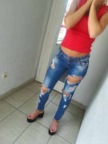 džeparice pantalone: DISQVARED FARMERICE EXTRA MODEL I KVALITET VEL S M SA PUNO ELASTINA — 1