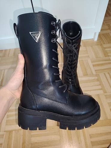 kozne martinke zenske: Čizme, 38, bоја - Crna — 2