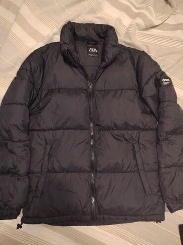 krzno jakne: Zimska jakna M, Zara, bоја - Crna — 2