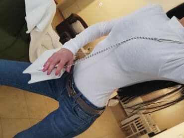 push up helanke novi sad: XS (EU 34), Pamuk, Jednobojni, bоја - Bela — 1
