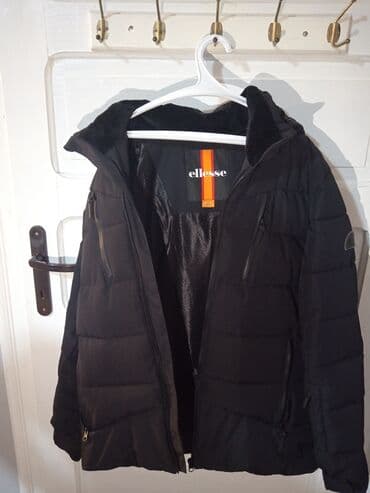 mona kožne jakne: Ellesse muška zimska jakna – crna - Debelo punjena, prošivena — 3