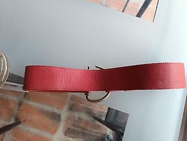 polovne svecane haljine: RASPRODAJA!!Ženski široki kaiš u boji korala/riđkasto-crvenoj. - — 3