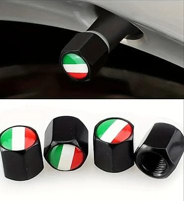 kompresor sa dve glave: Ukrasni set nalepnica – Italijanska zastava (trikolore) za moto/auto — 9