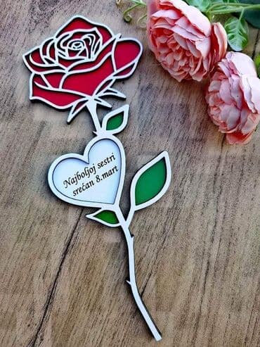 dekoracija za 8 mart: Idealan poklon za 8.Mart!
tekst u srcu po Vašoj želji 
1600din — 2