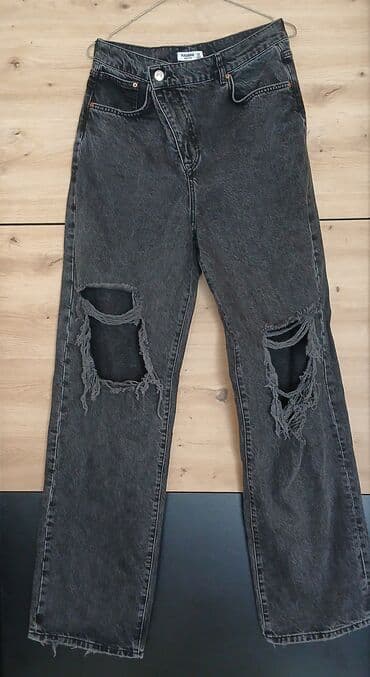 guess patike sa platformom: Jeans, High rise, Ripped — 1