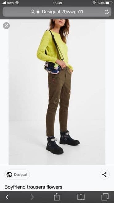 push up pantalone: Original Desigual moderne farmerke sa vezenim zakrpama i drugim — 2