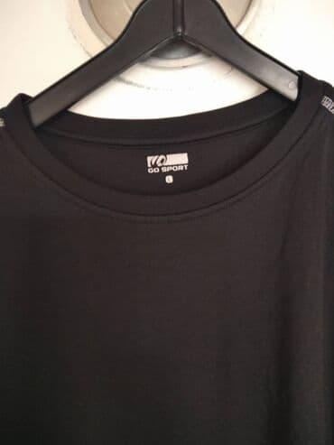 c a basic majice: Jersey, L (EU 52), color - Black — 2