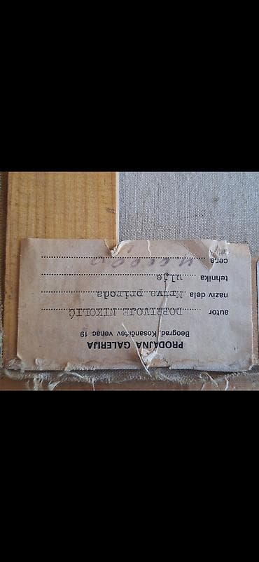 Antique Art Painting: Dogovor dela – ulja na platnu, autor: Nikolić Dobrijvoje - Naslovi — 2